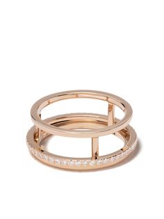 De Beers Jewellers кольцо The Horizon из розового золота с бриллиантами