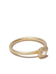 De Beers Jewellers кольцо Talisman из желтого золота с бриллиантом