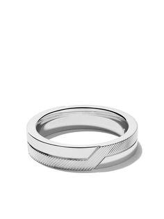 De Beers Jewellers фактурное кольцо Promise из белого золота