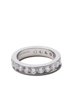 De Beers Jewellers платиновое кольцо Channel с бриллиантами