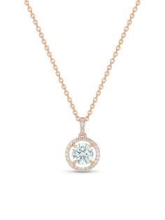 De Beers Jewellers колье Aura с подвеской из розового золота с бриллиантами