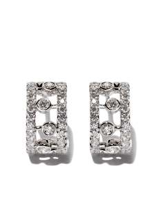 De Beers Jewellers серьги Dewdrop из белого золота с бриллиантами