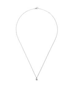 De Beers 18kt white gold My First De Beers DB Classic diamond pendant necklace