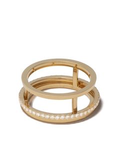 De Beers Jewellers кольцо The Horizon из желтого золота с бриллиантами