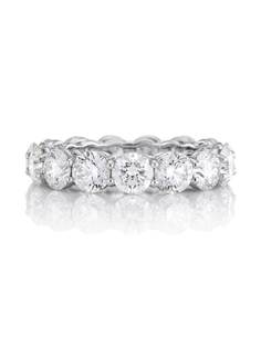 De Beers платиновый браслет Platinum DB Classic Full Eternity с бриллиантами