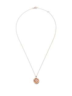 De Beers колье Enchanted Lotus Carnelian Medal из розового золота с бриллиантами