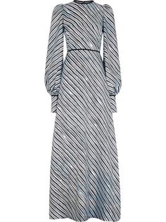 Fendi расклешенное платье в полоску из коллаборации с Joshua Vides