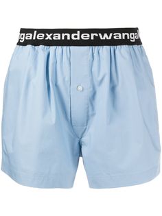 alexanderwang.t шорты с эластичным поясом и логотипом