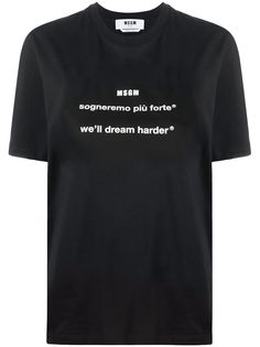 MSGM футболка оверсайз Well Dream Harder