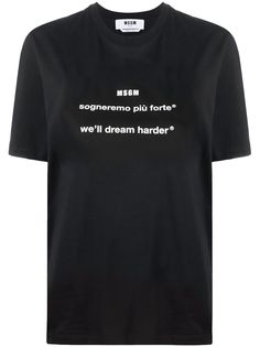 MSGM футболка оверсайз Well Dream Harder