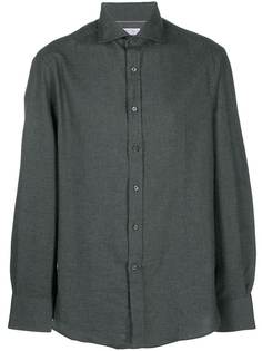 Brunello Cucinelli однотонная рубашка на пуговицах