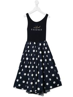 Lapin House платье А-силуэта в горох