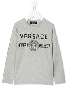 Versace Kids толстовка с логотипом Medusa