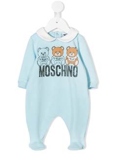 Moschino Kids комбинезон с логотипом