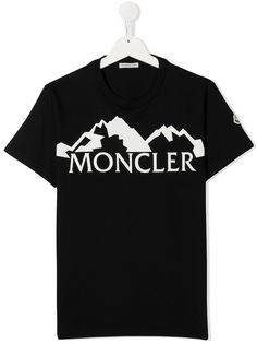 Moncler Kids футболка с логотипом