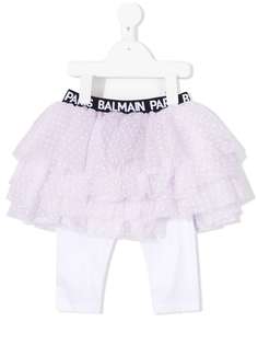 Balmain Kids легинсы с пышной юбкой