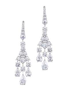 De Beers серьги Phenomena Frost из белого золота с бриллиантами