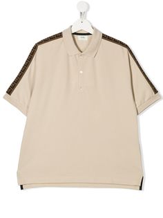 Fendi Kids рубашка-поло с узором FF