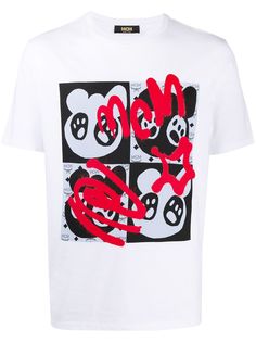 MCM футболка с принтом граффити