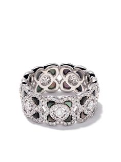 De Beers Jewellers кольцо Enchanted Lotus из белого золота с бриллиантами