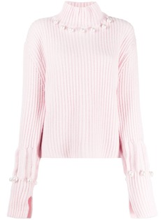 JW Anderson джемпер с искусственным жемчугом