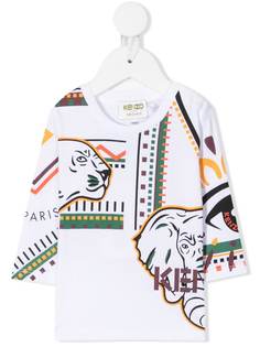 Kenzo Kids футболка с принтом