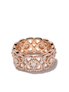De Beers Jewellers кольцо Enchanted Lotus из розового золота с бриллиантами