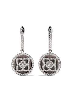 De Beers Jewellers серьги Enchanted Lotus из белого золота с бриллиантами