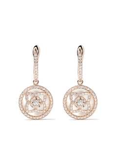 De Beers Jewellers серьги Enchanted Lotus из розового золота с жемчугом и бриллиантами