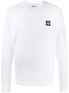 Stone Island футболка с нашивкой-логотипом