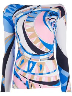 Emilio Pucci топ Wally с принтом