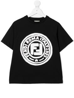 Fendi Kids футболка с логотипом