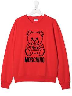 Moschino Kids толстовка с фактурным принтом Teddy Bear