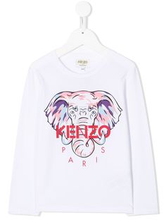 Kenzo Kids футболка с принтом