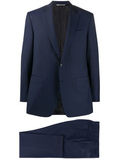 Canali костюм-двойка в тонкую полоску