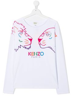Kenzo Kids футболка с принтом Tiger Friends