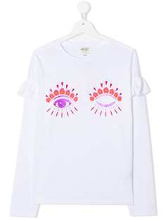 Kenzo Kids футболка с принтом Eye