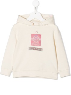 Gucci Kids худи на молнии с нашивкой-логотипом