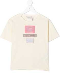 Gucci Kids футболка с нашивкой-логотипом