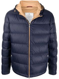 Brunello Cucinelli пуховик с капюшоном