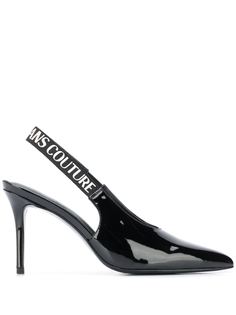 Versace Jeans Couture лакированные мюли с заостренным носком