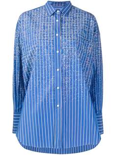 Ermanno Scervino рубашка оверсайз в полоску