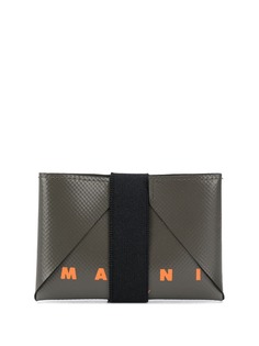 Marni картхолдер с ремешком и логотипом