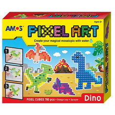 Аква-мозаика из пикселей Amos "Динозавры"