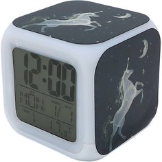 Часы-будильник Единорог с подсветкой №5 Mihi Mihi