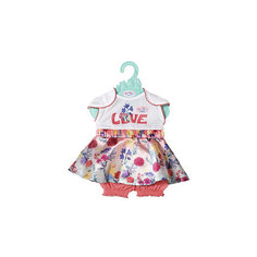 Платье Baby Born c шортиками для куклы 43 см, белое Zapf Creation