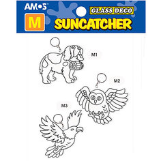 Набор витражей-брелоков Amos, 3 шт