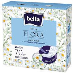 Ежедневные прокладки Bella Panty Flora Camomile 70 шт, с экстрактом ромашки