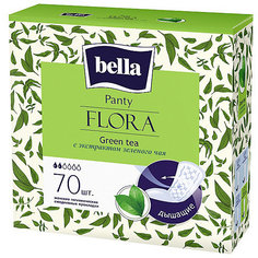 Ежедневные прокладки Bella Panty Flora Green tea 70 шт, с экстрактом зеленого чая