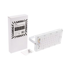 Прожектор светодиодный модульный luazon lighting m-02w 50вт, ip65, 4500лм, 3000к, 220в белый